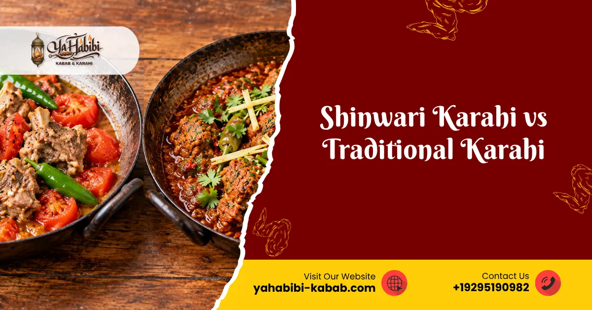 Explore the differences between Shinwari Karahi and Traditional Karahi. This guide highlights their unique flavors, cooking techniques, and cultural backgrounds.